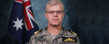 CJATF RADM Brett Sonter delivering a message for the 12th year anniversary for Operation Redback